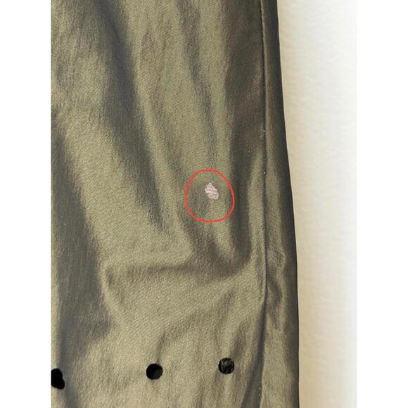 Antonio Melani - Olive Green Laser-Cut Hem Dress – Size 4 - Picture 8 of 8